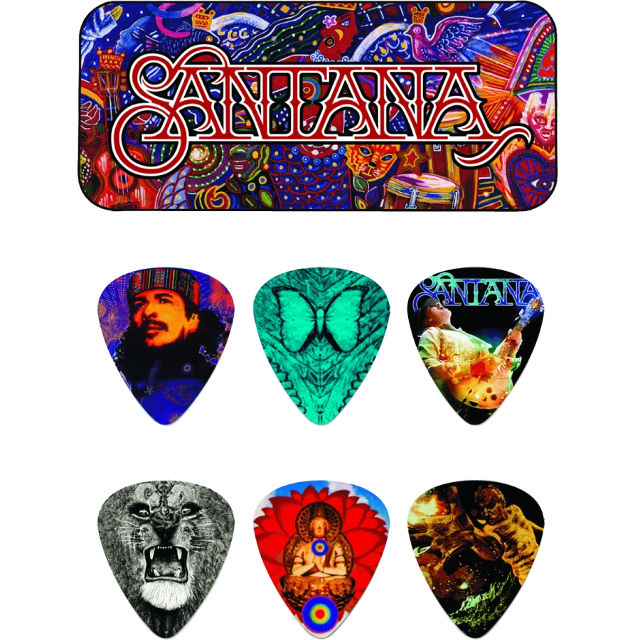 Plectrums collector Carlos Santana 6x medium