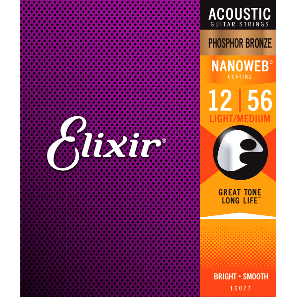 Elixir akoestische snaren 16077 medium 80/20