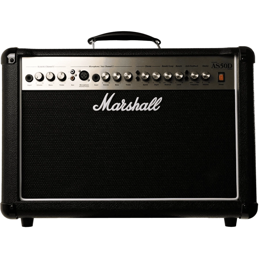 Marshall AS50D-BK 50w akoestische gitaarversterker zwart