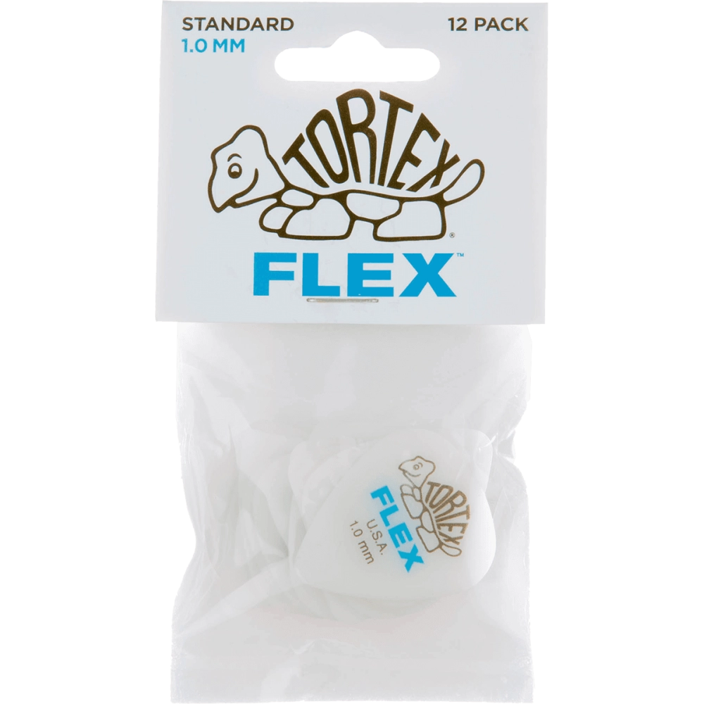 Dunlop plectrums tortex flex 1,00mm sachet de 12