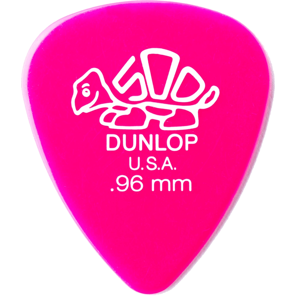 Dunlop plectrums zakje met 72, hard, roos donker