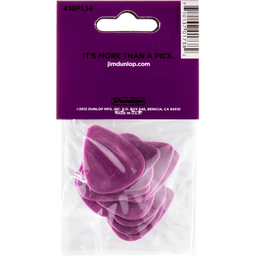 Dunlop plectrums zakje met 12, 1,14 mm