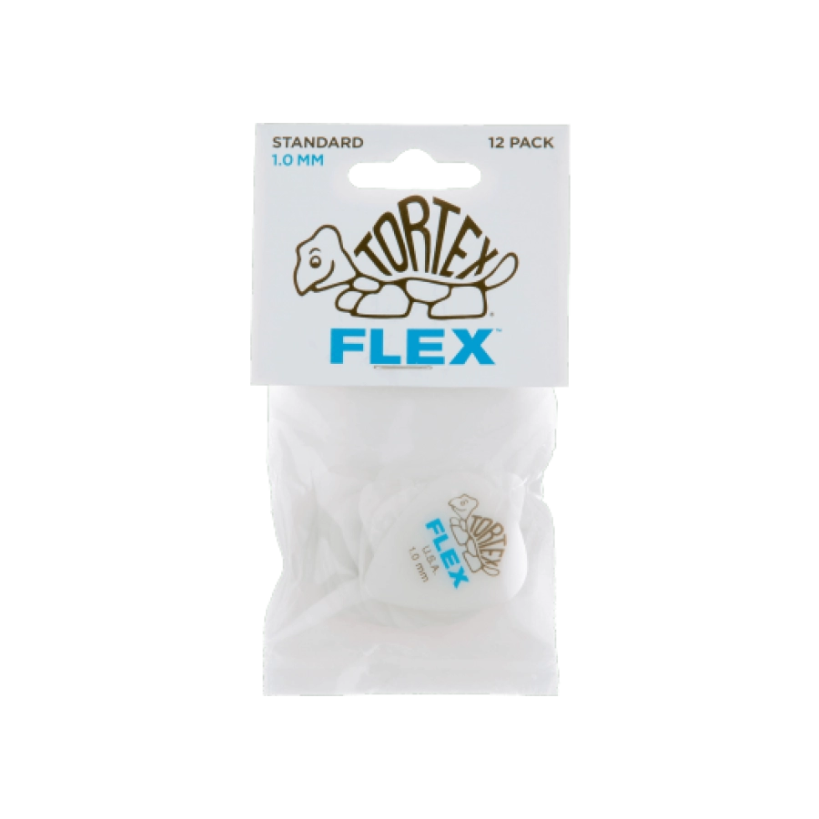 Dunlop plectrums tortex flex 1,00mm sachet de 12