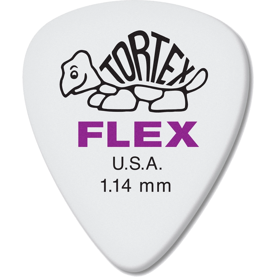 Dunlop plectrums tortex flex 1,14mm sachet de 12