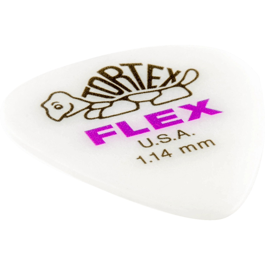 Dunlop plectrums tortex flex 1,14mm sachet de 12