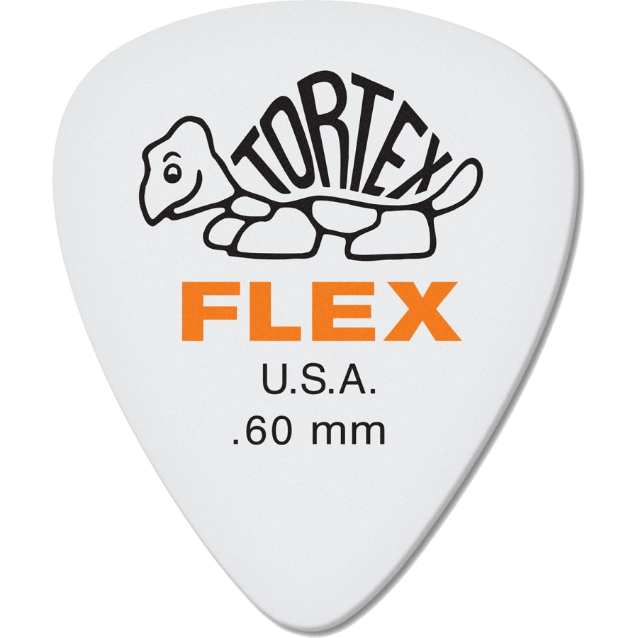 Dunlop plectrums tortex flex 0,60mm sachet de 12