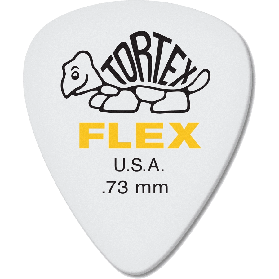 Dunlop plectrums tortex flex 0,73mm sachet de 12