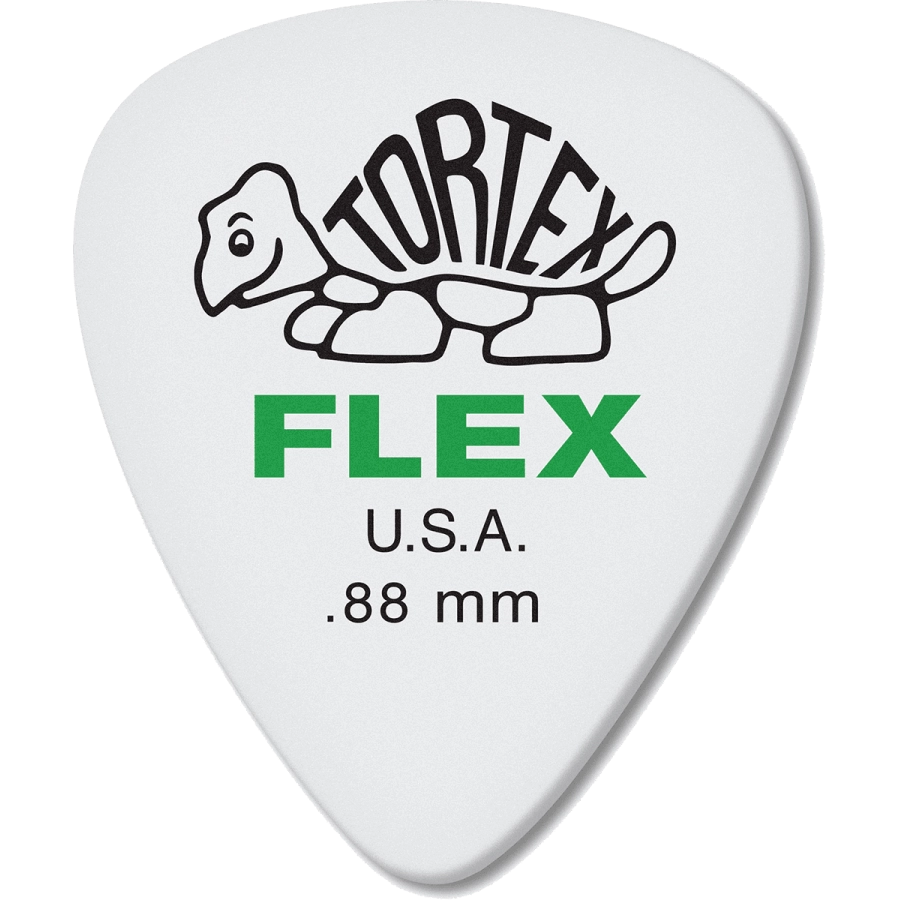 Dunlop plectrums tortex flex 0,88mm sachet de 12