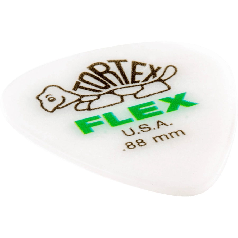 Dunlop plectrums tortex flex 0,88mm sachet de 12