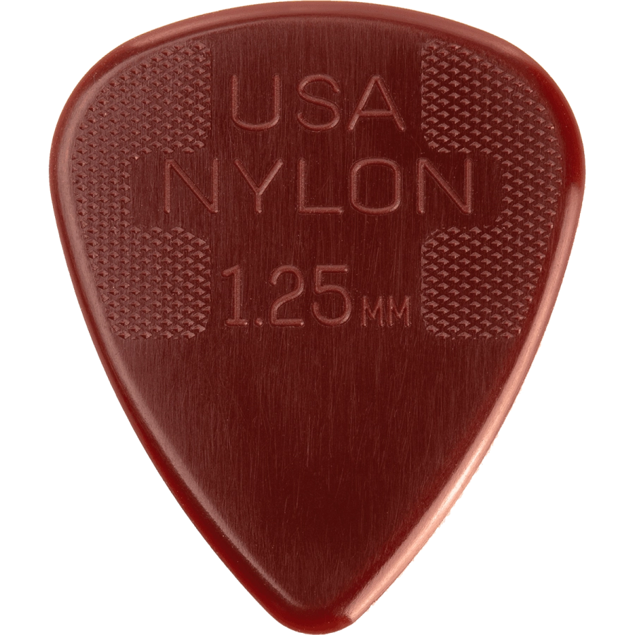 Dunlop plectrums nylon standard 1,25 mm, player's pack de 12