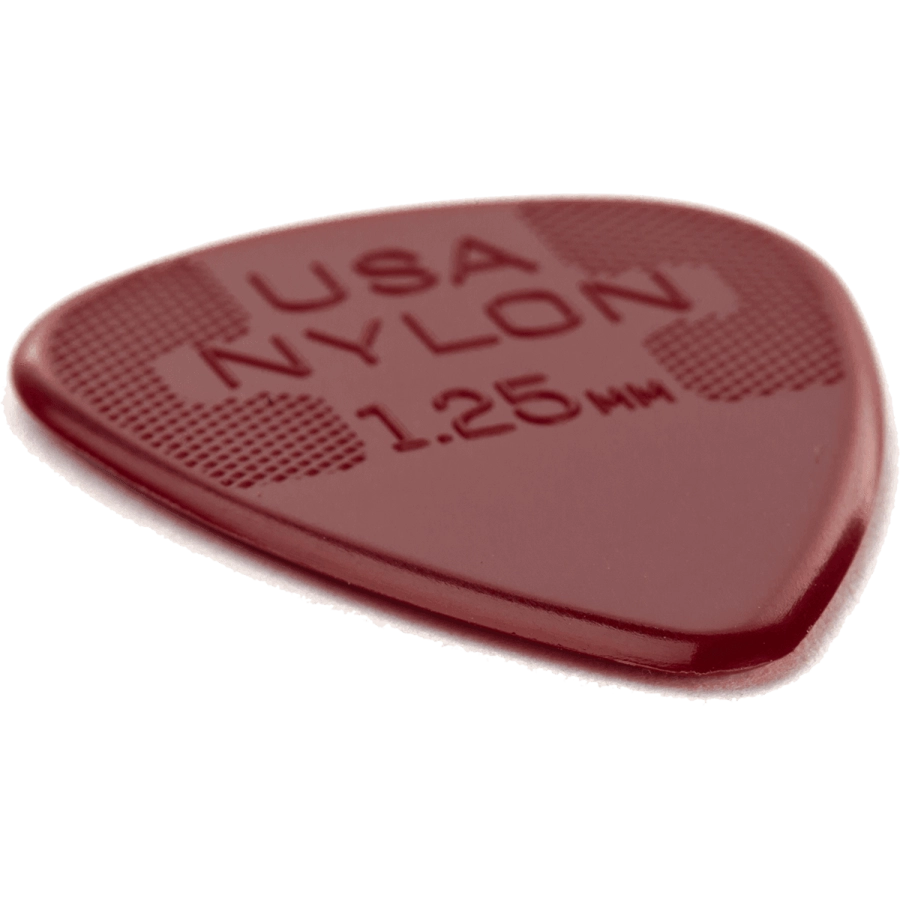 Dunlop plectrums nylon standard 1,25 mm, player's pack de 12