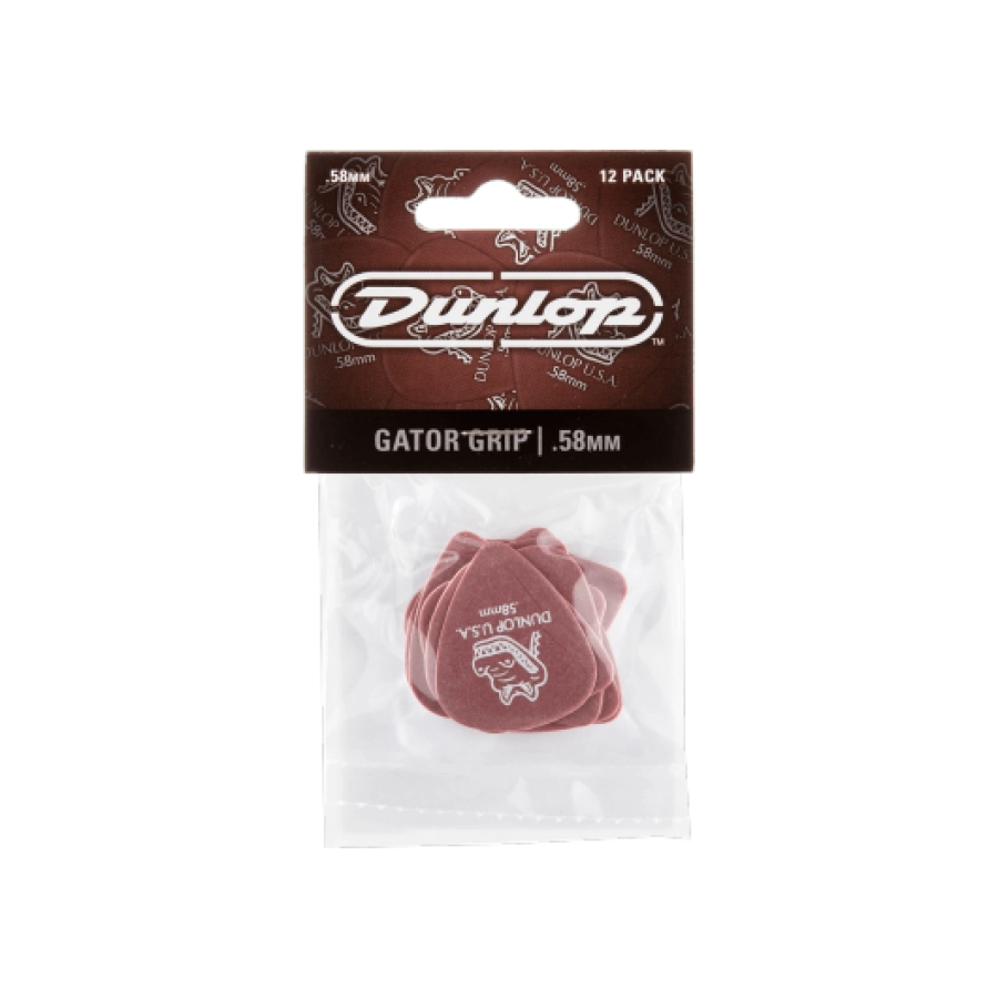 Dunlop plectrums gator grip 0,58mm zakje met 12 plectra