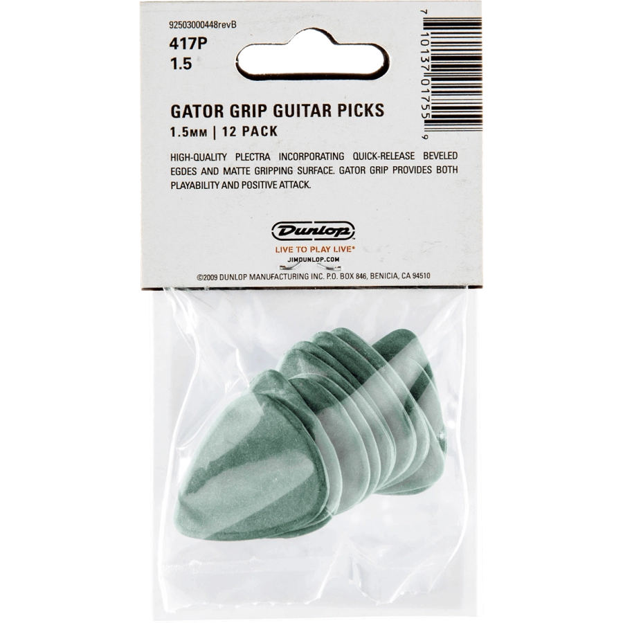 Dunlop plectrums zakje met 12, 1,50 mm