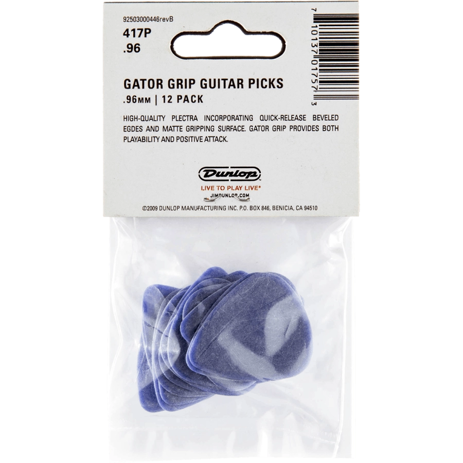 Dunlop plectrums zakje met 12, 0,96 mm