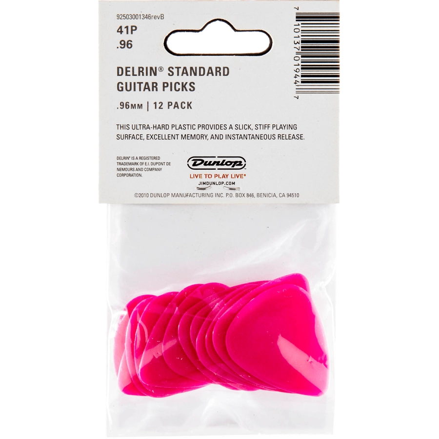 Dunlop plectrums player's pack met 12, 0,96mm