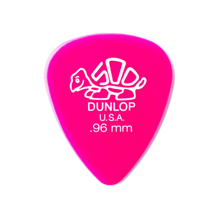 Dunlop plectrums zakje met 72, hard, roos donker