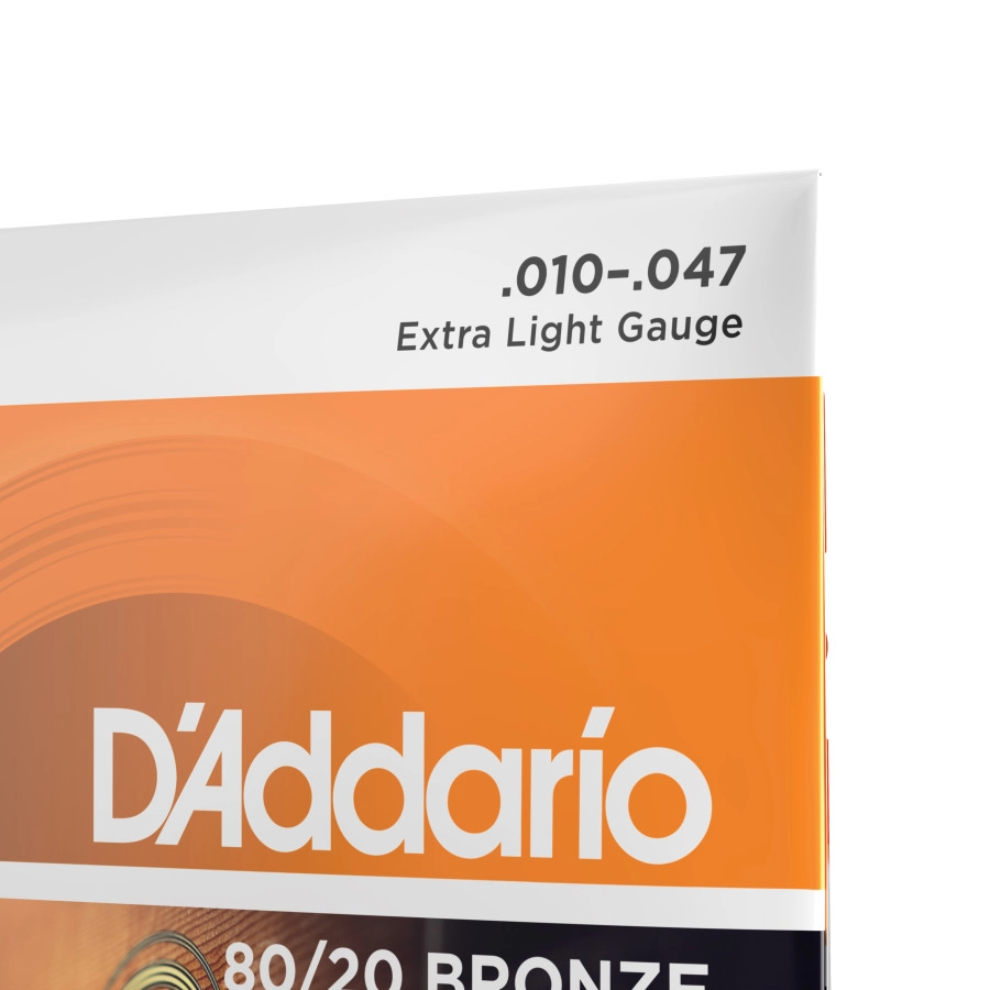 D'Addario EJ10 Bronze Acoustic Guitar Strings, Extra Light, 10-47