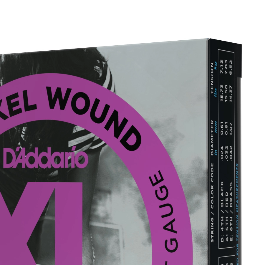 D'Addario EXL120-3D Nickel Wound Electric Guitar Strings, Super Light, 09-42, 3 Sets