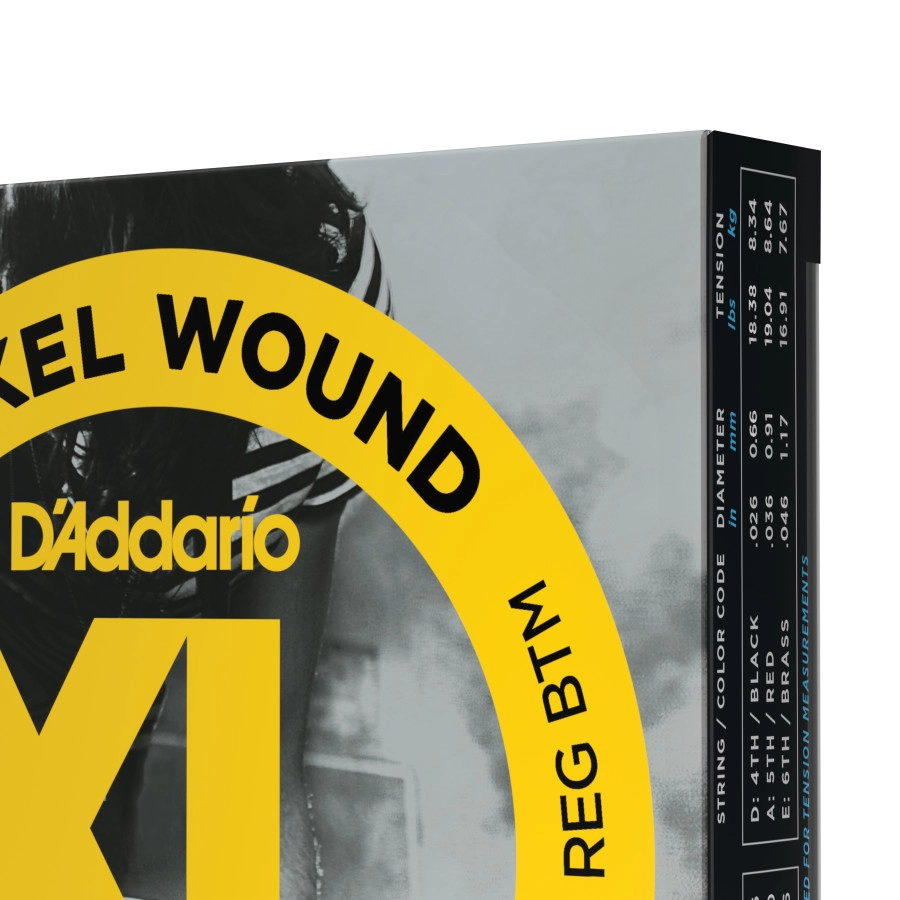 D'Addario EXL125-3D Nickel Wound Electric Guitar Strings, Super Light Top/Regular Bottom, 09-46, 3 Sets