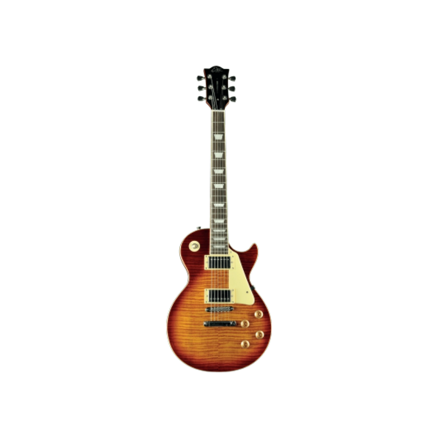 Eko GEE VL480-CSB type lp aged cherry sunburst flamed