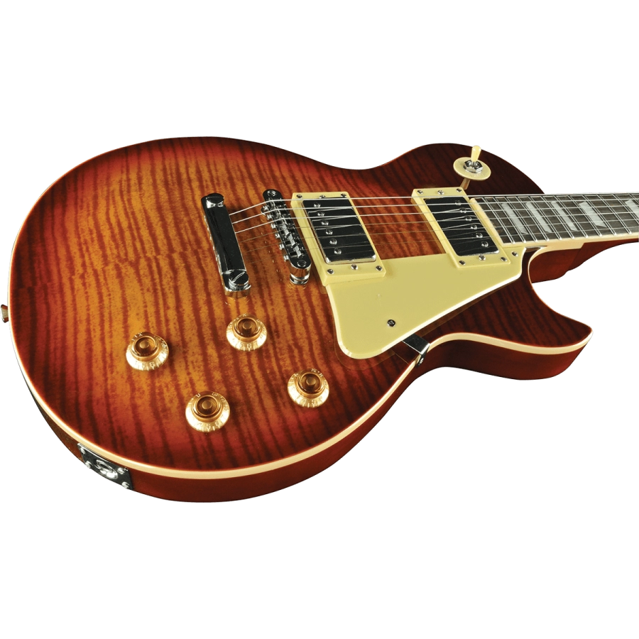 Eko GEE VL480-CSB type lp aged cherry sunburst flamed